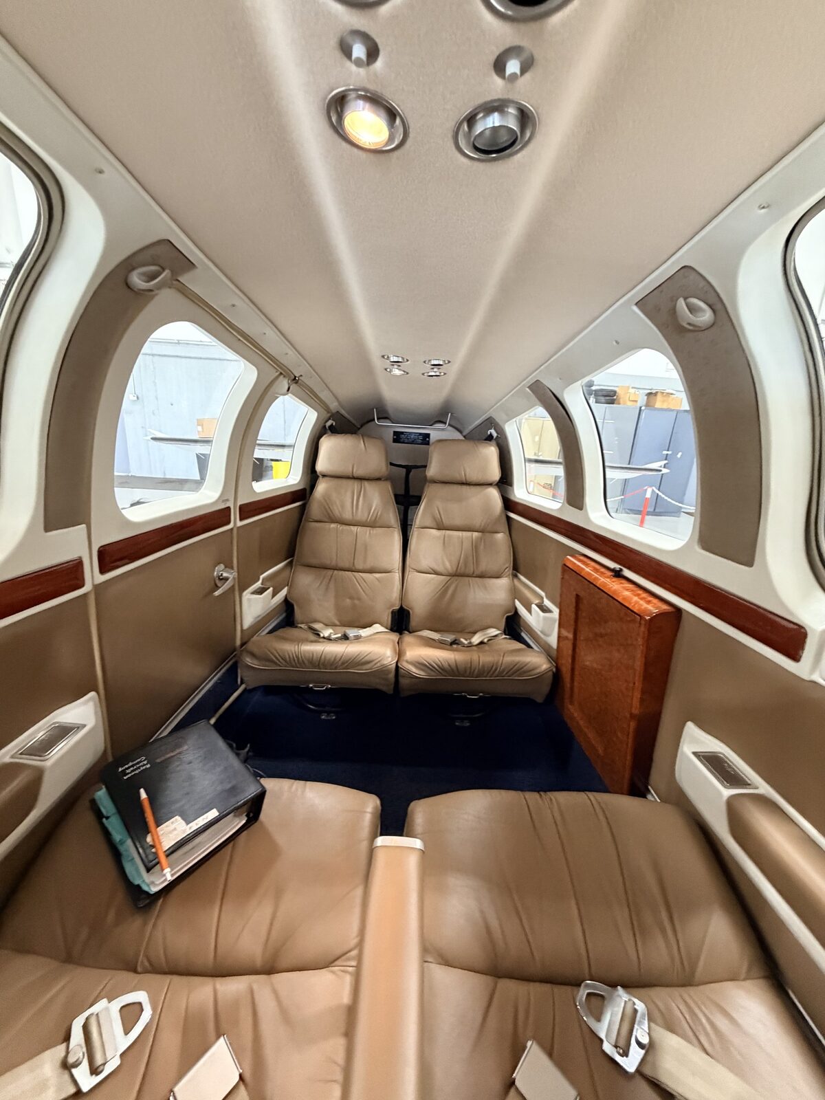 After: Baron 58 rear cabin seating and carpet presentation