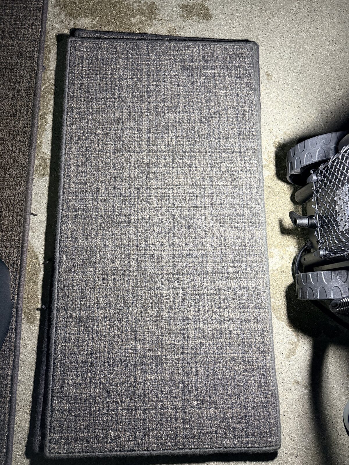 After: removable carpet following spot extraction