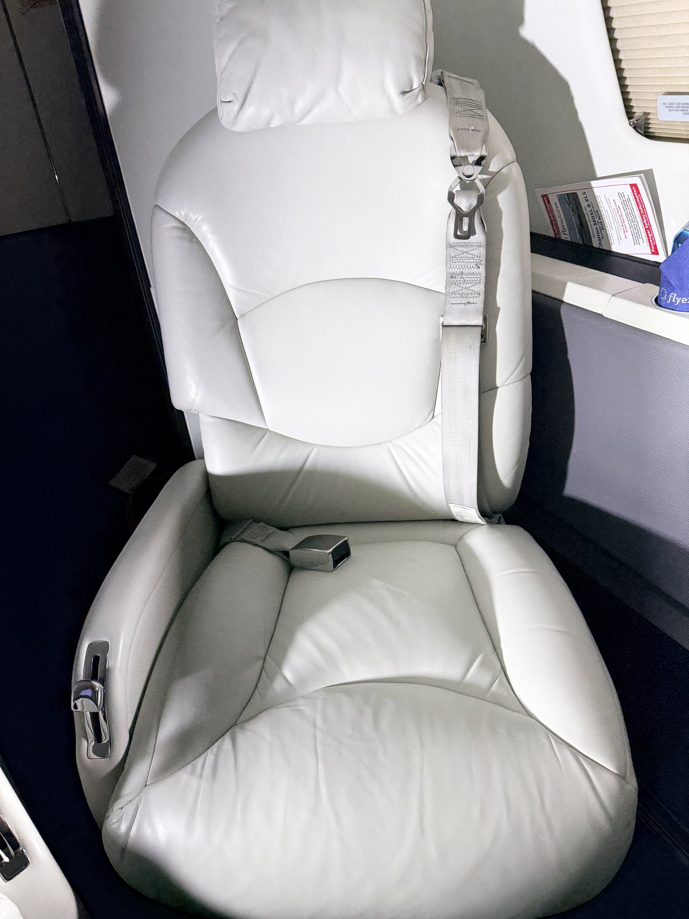 After: forward cabin seating and carpet presentation on Citation Excel