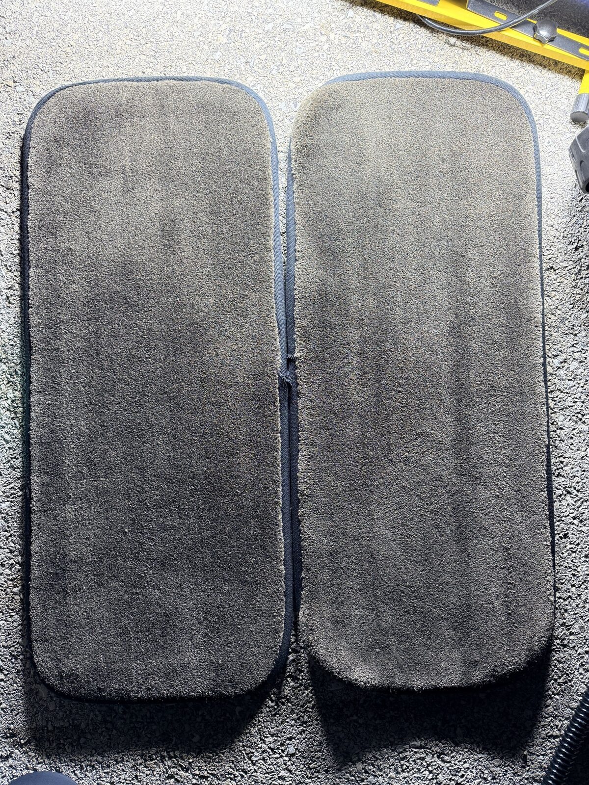 After: removable carpet panels following professional extraction