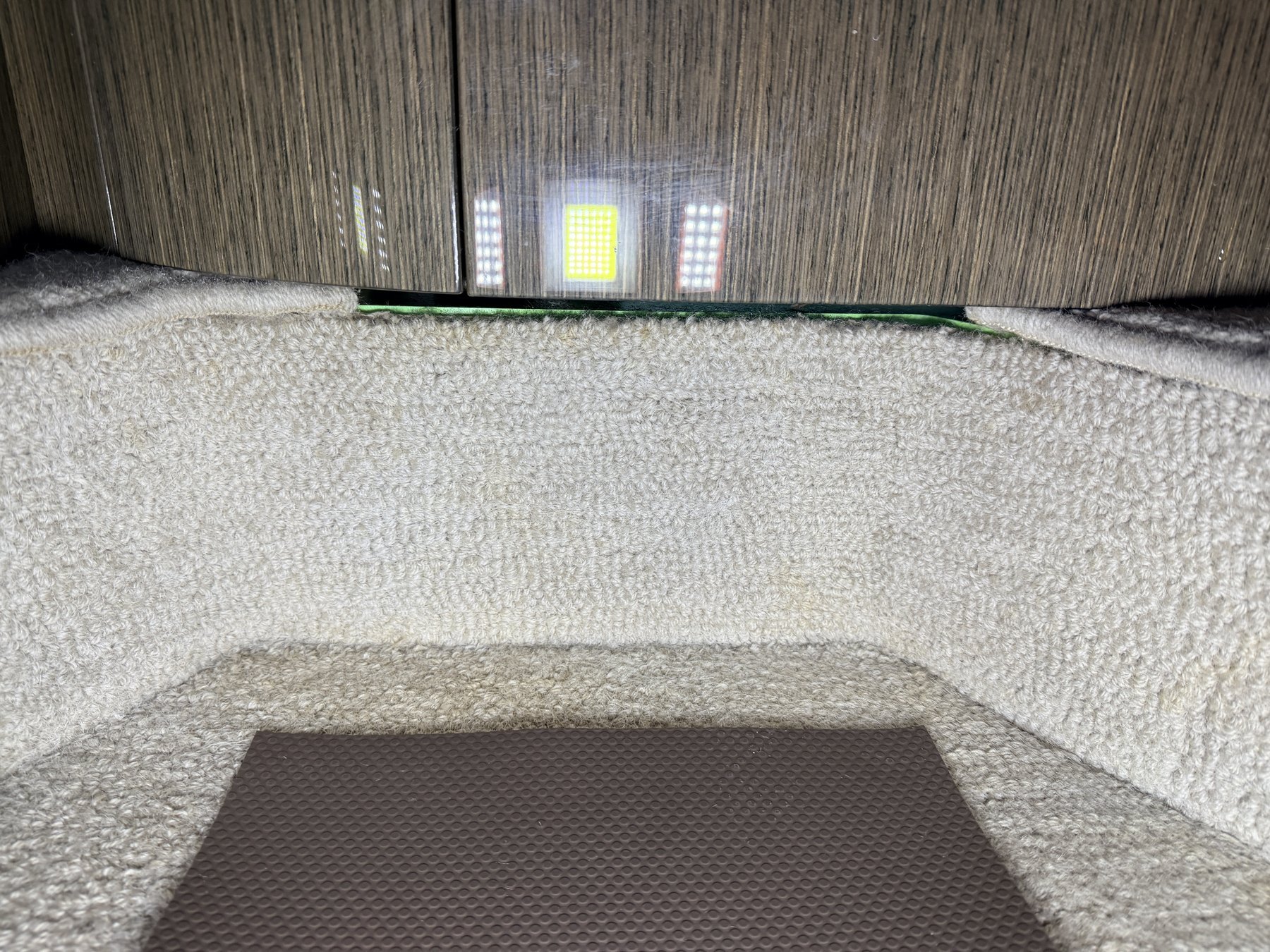 After: lav carpet following extraction and targeted cleaning