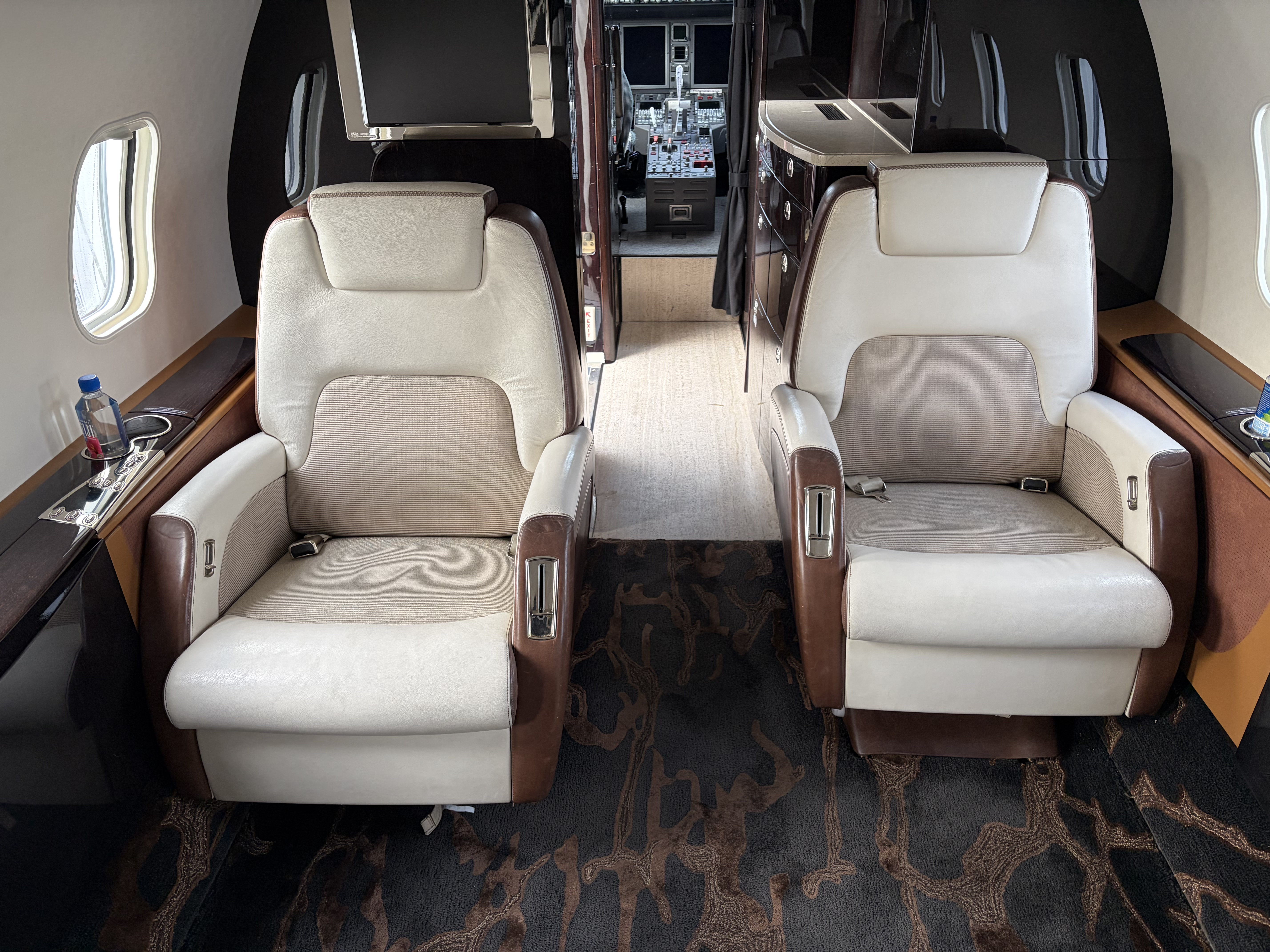 Citation CJ series interior forward cabin seating detailing Chicago