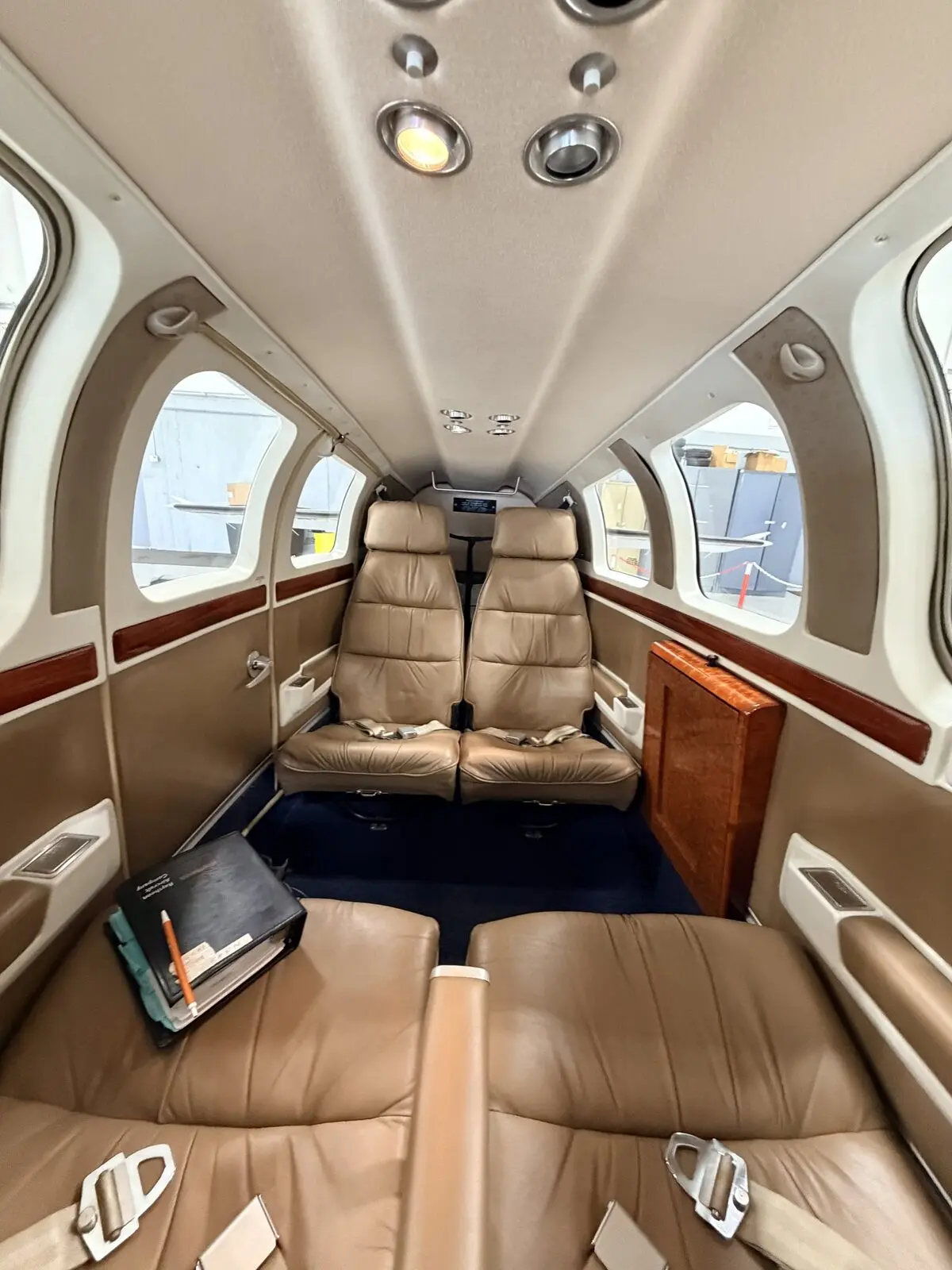 After: Baron 58 rear cabin seating and carpet presentation