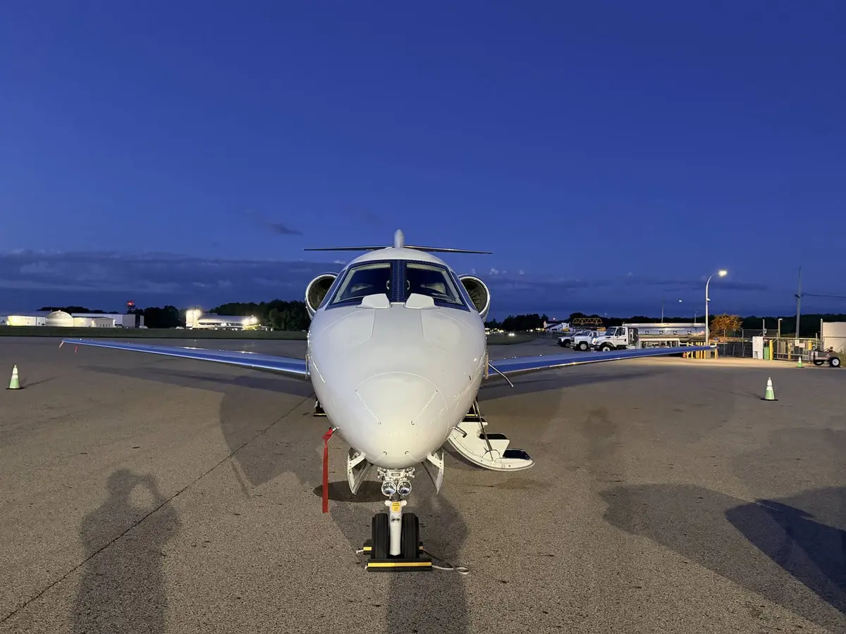 Cessna Citation X engine inlet and nacelle cowling cleaned and polished after Level 2 exterior wash