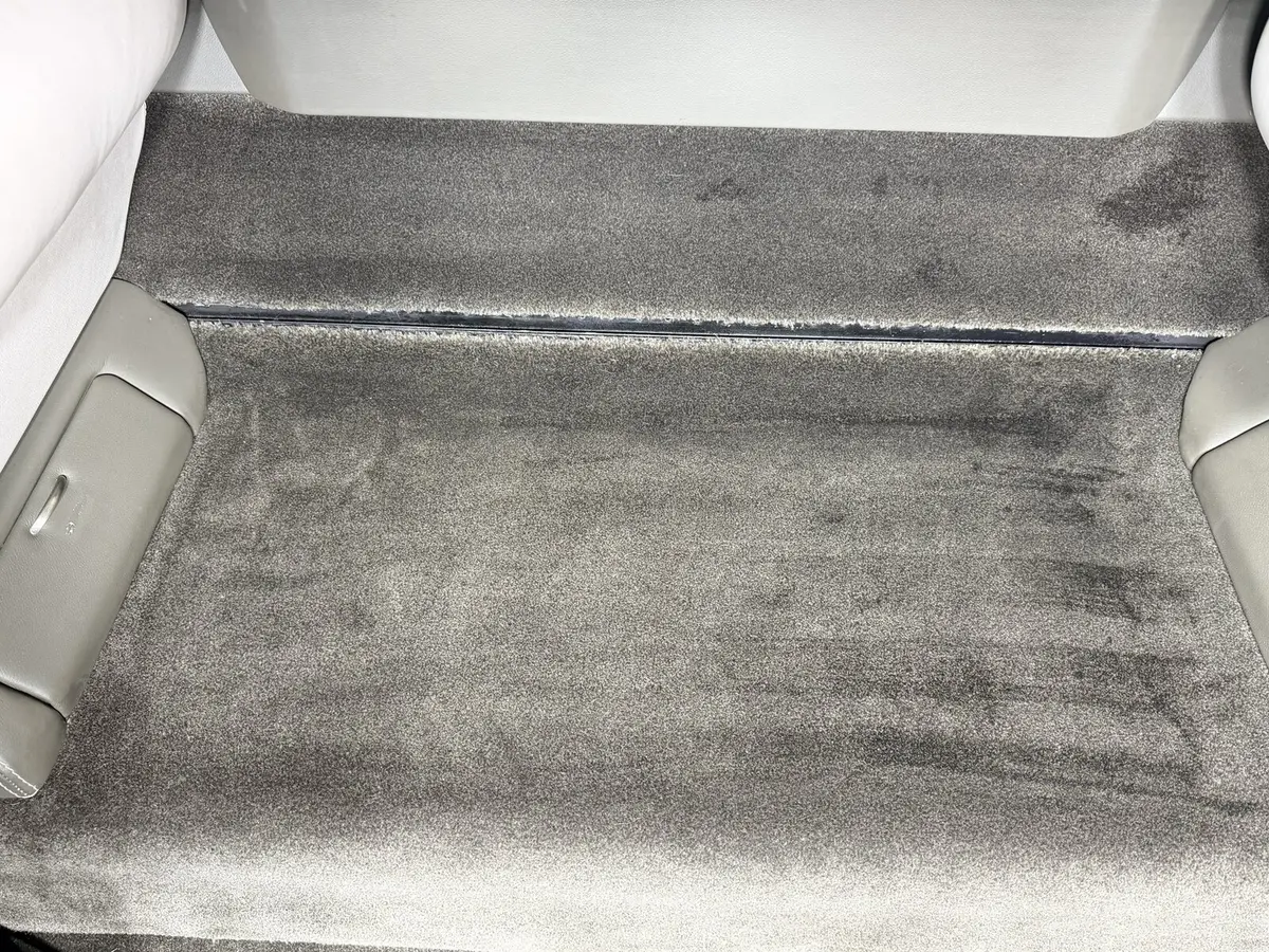 After: aisle carpet following targeted extraction