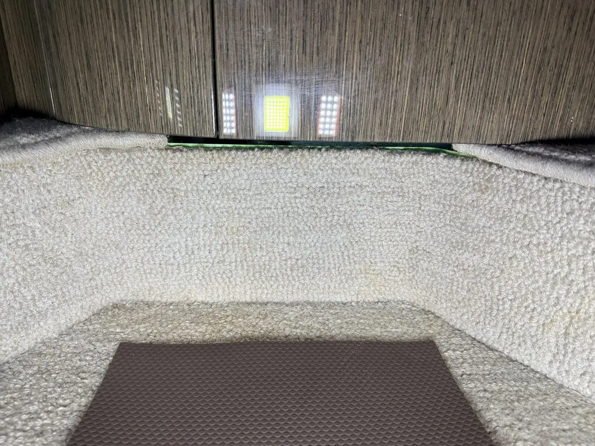 After: lav carpet following extraction and targeted cleaning