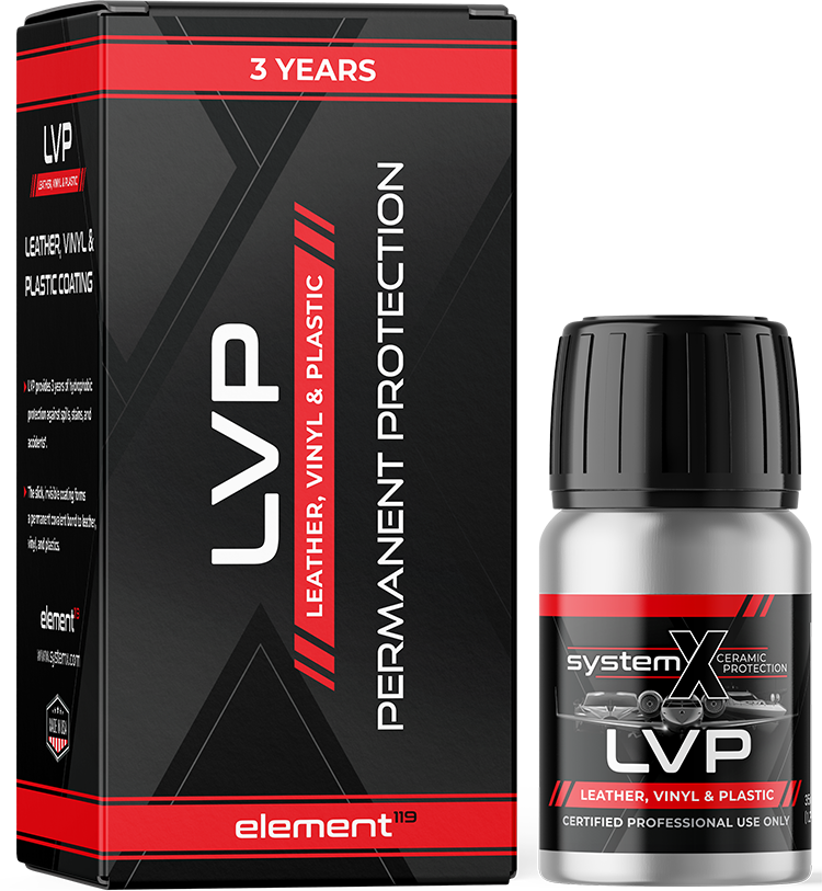 System X LVP ceramic coating kit for aircraft leather, vinyl, and plastic
